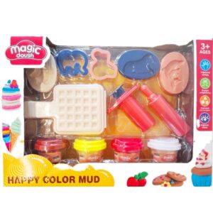 Gyurma gofri készítő játék - színes gyurmákkal és formákkal kiegészítő készlet (BBLPJ) - Image 4