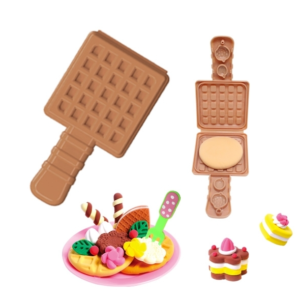 Gyurma gofri készítő játék - színes gyurmákkal és formákkal kiegészítő készlet (BBLPJ) - Image 10