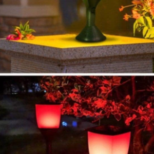 Napelemes RGB LED kerti lámpa 3 az 1-ben - Leszúrható vagy felszerelhető, beépített alkonykapcsolóval (BBV) - Image 6