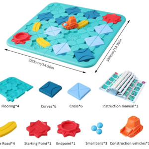 Logikai autós puzzle 118 kaland labirintuspálya játék gyerekeknek (BBLPJ) - Image 5
