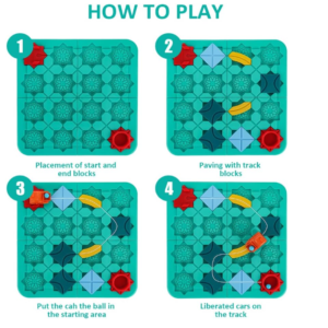 Logikai autós puzzle 118 kaland labirintuspálya játék gyerekeknek (BBLPJ) - Image 12