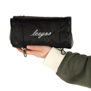 Összehajtható utazó kozmetikai táska 4 rekesszel – 3 kivehető résszel, feltekerhető, fekete (BBI-4107-1 ) - Image 20