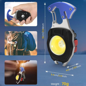 Strapabíró többfunkciós kemping zseblámpa, ABS/alumínium, sos led, 800 lumen (BBV) - Image 3