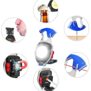 Strapabíró többfunkciós kemping zseblámpa, ABS/alumínium, sos led, 800 lumen (BBV) - Image 10