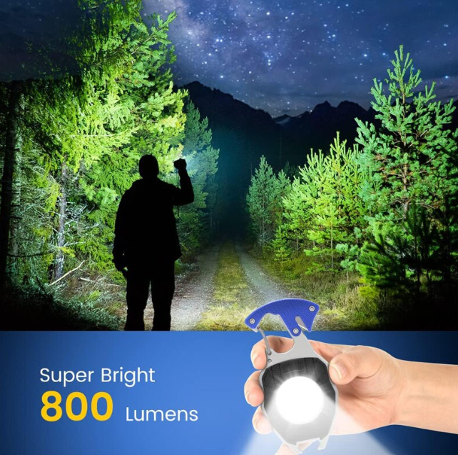 Strapabíró többfunkciós kemping zseblámpa, ABSalumínium, LED, 800 lumen 5