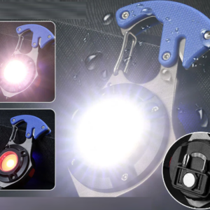 Strapabíró többfunkciós kemping zseblámpa, ABS/alumínium, sos led, 800 lumen (BBV) - Image 6