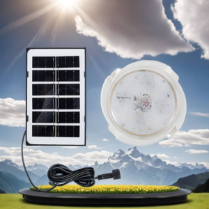 THO napelemes kör alakú vízálló kültéri veranda mennyezeti lámpa SCL-100W (BBD) (BBJH) - Image 11