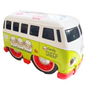Transporter T1 lendkerekes fém zöld játék kisbusz báránykás mintával (BBLPJ) - Image 3
