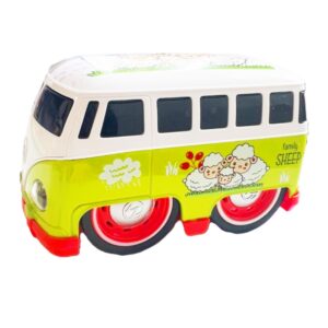 Transporter T1 lendkerekes fém zöld játék kisbusz báránykás mintával (BBLPJ) - Image 8