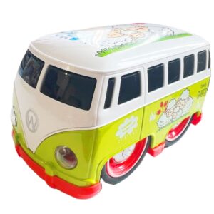 Transporter T1 lendkerekes fém zöld játék kisbusz báránykás mintával (BBLPJ) - Image 5