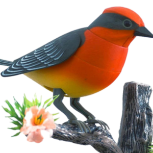 Hangvezérelt valósághűen csicsergő kismadaras toll és ceruzatartó (BBE) - Image 5