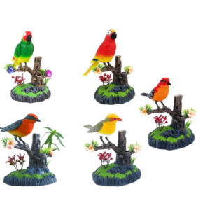 Hangvezérelt valósághűen csicsergő kismadaras toll és ceruzatartó (BBE) - Image 6