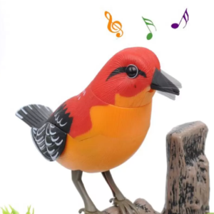 Hangvezérelt valósághűen csicsergő kismadaras toll és ceruzatartó (BBE) - Image 8