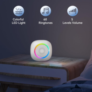 Vezeték nélküli vízálló ajtócsengő RGB fénnyel, 60 csengőhanggal (BBD) - Image 8