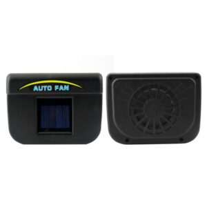 Napelemes, ablakra rögzíthető autó szellőztető ventilátor - fekete (BBV) - Image 5