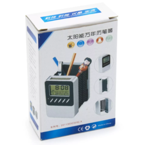 Ceruzatartós napelemes összecsukható asztali óra (BBL) - Image 5