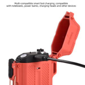 D54 elektromos, víz- és szélálló öngyújtó, zseblámpa funkcióval, díszdobozban (BBV) - Image 6