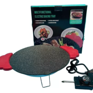 Hordozható elektromos asztali grill - tapadásmentes sütőfelülettel és hőálló fogantyúkkal - 800W (BBM) - Image 6