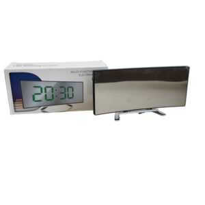 Tükör ívelt kijelzős design LED digitális ébresztő óra - DT-6507 (BBV) - Image 6