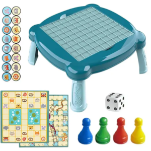 Klasszikus 2 az 1-ben kígyók és létrák és erdei állatok a háziállatok ellen asztallá alakítható társasjáték  (BBLPJ) - Image 3