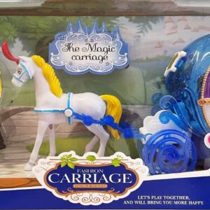 Mesebeli zenélő lovaskocsi, bálba készülő hercegnővel és herceggel (BBMJ) - Image 5