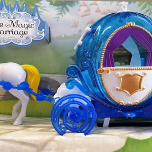 Mesebeli zenélő lovaskocsi, bálba készülő hercegnővel és herceggel (BBMJ) - Image 3