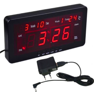 LED digitális elektronikus ébresztőóra naptárral és beltéri hőmérséklet kijelző funkcióval (BBV) - Image 3