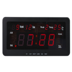 LED digitális elektronikus ébresztőóra naptárral és beltéri hőmérséklet kijelző funkcióval (BBV) - Image 4