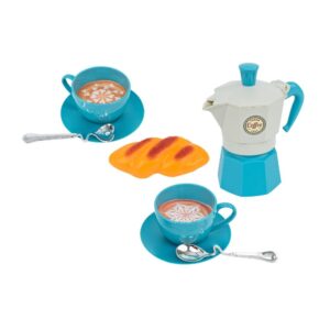 Hangulatos játék kávézó és reggeliző kiegészítő készlet kávéfőzővel és bagettel (BBMJ) - Image 5