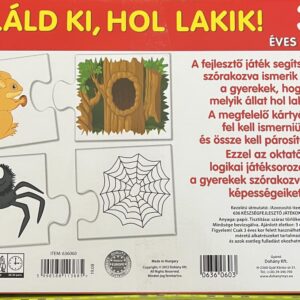 Találd ki hol lakik! képességfejlesztő játék gyerekeknek (BBJ) - Image 4