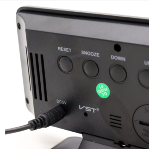 Tükör kijelzős LED digitális ébresztőóra hőmérséklet figyelő funkcióval (BBV) - Image 9