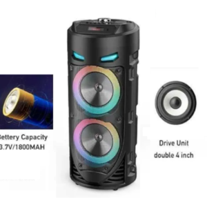 Hordozható akkumulátoros bluetooth party hangszóró karaoke mikrofonnal és vállpánttal ZQS-4239 (BBJH) - Image 10