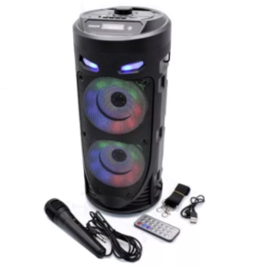 Hordozható akkumulátoros bluetooth party hangszóró karaoke mikrofonnal és vállpánttal ZQS-4239 (BBJH) - Image 15