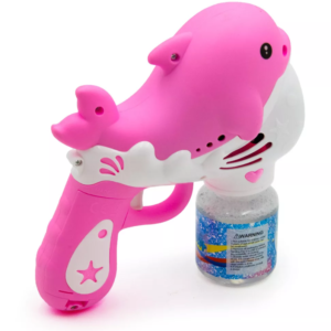 Aranyos rózsaszín delfines automata buborékfújó pisztoly (BBJ) - Image 3