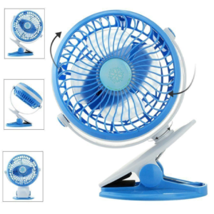 Asztalra csiptethető kis ventilátor USB töltéssel - 360 fokba állítható szög, rendkívül csendes működés (BBD) - Image 11