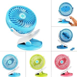 Asztalra csiptethető kis ventilátor USB töltéssel - 360 fokba állítható szög, rendkívül csendes működés (BBD) - Image 5