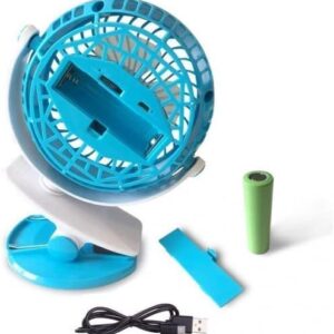 Asztalra csiptethető kis ventilátor USB töltéssel - 360 fokba állítható szög, rendkívül csendes működés (BBD) - Image 7