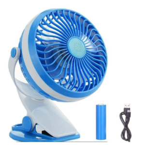 Asztalra csiptethető kis ventilátor USB töltéssel - 360 fokba állítható szög, rendkívül csendes működés (BBD) - Image 8