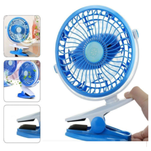Asztalra csiptethető kis ventilátor USB töltéssel - 360 fokba állítható szög, rendkívül csendes működés (BBD) - Image 9