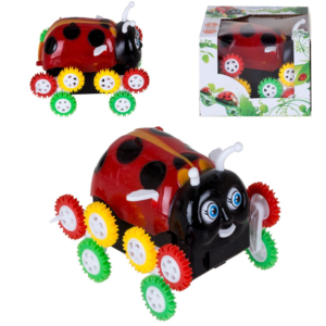 Bájos és szórakoztató katicabogár mintás pörgő forgó billencs kisautó (BBJ) - Image 9