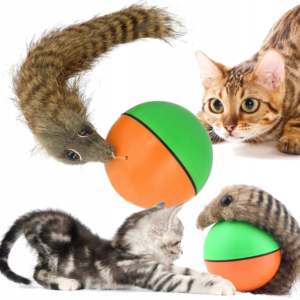 Bolyhos menyét - guruló, mozgó labda - lenyűgöző és szórakoztató játék macskáknak és kutyáknak (BBJ) - Image 6