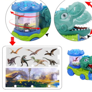 Interaktív dinoszaurusz szállító játék autó - automatikus mozgásokkal, hangokkal és fényekkel (BBJ) - Image 12