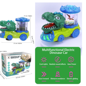 Interaktív dinoszaurusz szállító játék autó - automatikus mozgásokkal, hangokkal és fényekkel (BBJ) - Image 13