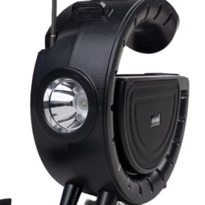 Innovatív hordozható napelemes vezeték nélküli Bluetooth hangszóró lámpával és praktikus vállra akasztható pánttal DV-800 (BBV) - Image 6