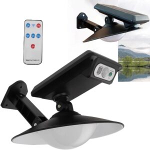 LED-es kültéri modern, vízálló távirányítós fali biztonsági fényérzékelős - magas konverziós napelemes lámpa (BBJH) - Image 12