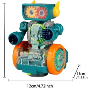 Mechanikus interaktív fogaskerék robot színes világító zenés lámpás játék kicsiknek (BBJ) - Image 6