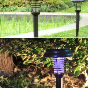 Napelemes kültéri földbe szúrható UV - LED elektromos, vízálló szúnyogirtó lámpa (BBV) - Image 3