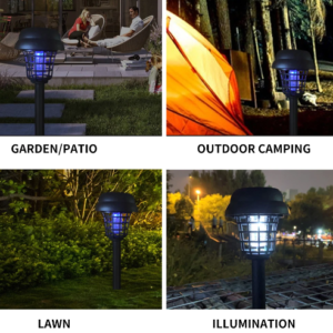 Napelemes kültéri földbe szúrható UV - LED elektromos, vízálló szúnyogirtó lámpa (BBV) - Image 10