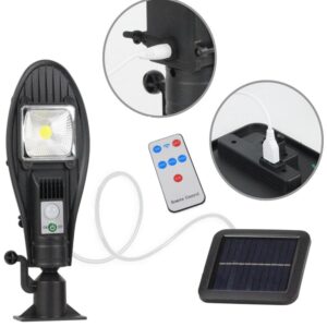 SOL1 Távirányítós, napelemes falra szerelhető kültéri lámpa - 120W (JX-258) (BBL) - Image 9