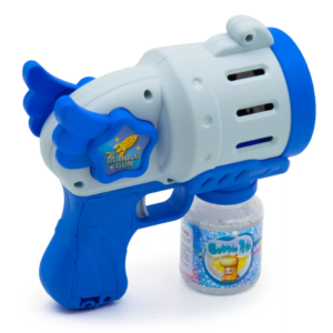 Szárnyakkal díszített kék színű automata buborékfújó pisztoly (BBJ) - Image 3